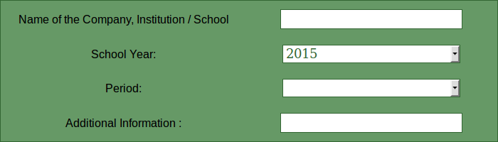 School Schedule - Screenshot Step 1